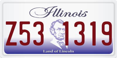 IL license plate Z531319