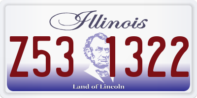 IL license plate Z531322