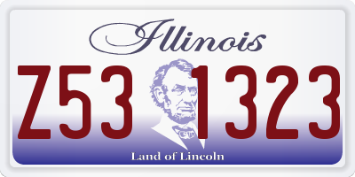 IL license plate Z531323