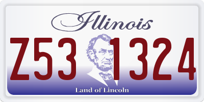 IL license plate Z531324