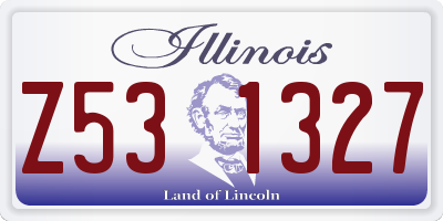 IL license plate Z531327