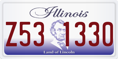 IL license plate Z531330