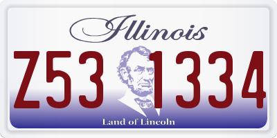 IL license plate Z531334