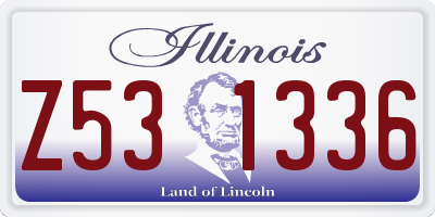 IL license plate Z531336
