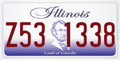 IL license plate Z531338