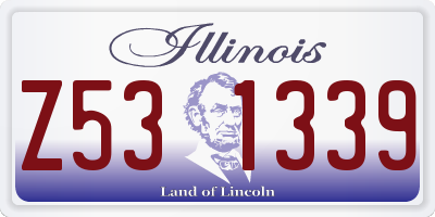 IL license plate Z531339
