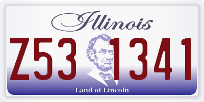 IL license plate Z531341