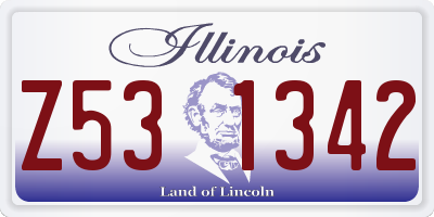 IL license plate Z531342