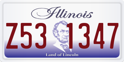 IL license plate Z531347