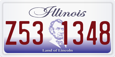 IL license plate Z531348