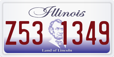 IL license plate Z531349