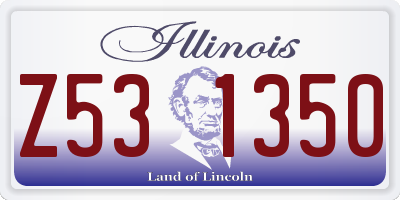 IL license plate Z531350