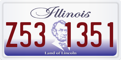 IL license plate Z531351