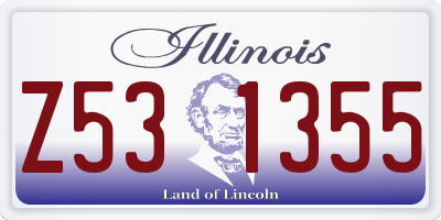 IL license plate Z531355