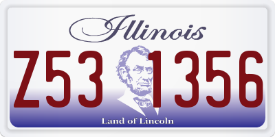 IL license plate Z531356