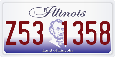 IL license plate Z531358