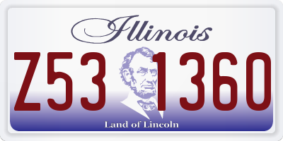 IL license plate Z531360