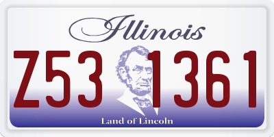 IL license plate Z531361
