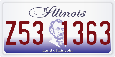 IL license plate Z531363
