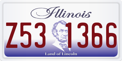 IL license plate Z531366