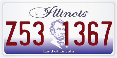 IL license plate Z531367