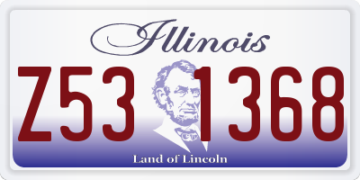 IL license plate Z531368