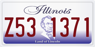 IL license plate Z531371