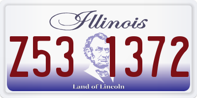 IL license plate Z531372