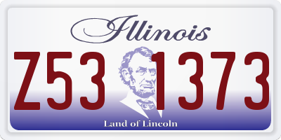 IL license plate Z531373