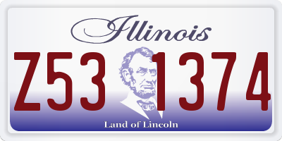 IL license plate Z531374