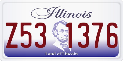 IL license plate Z531376