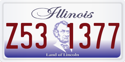 IL license plate Z531377