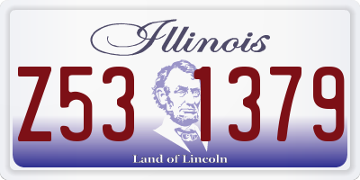 IL license plate Z531379