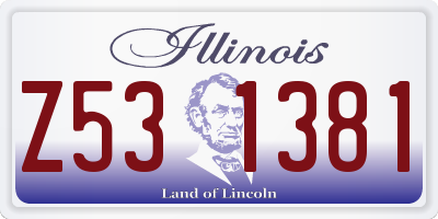 IL license plate Z531381