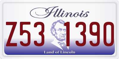 IL license plate Z531390