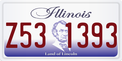 IL license plate Z531393