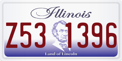 IL license plate Z531396