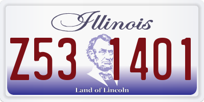 IL license plate Z531401