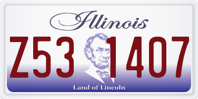 IL license plate Z531407