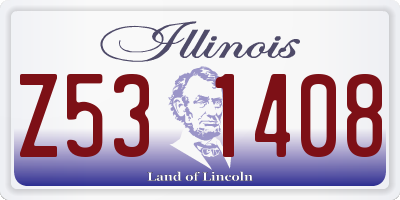 IL license plate Z531408