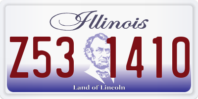IL license plate Z531410