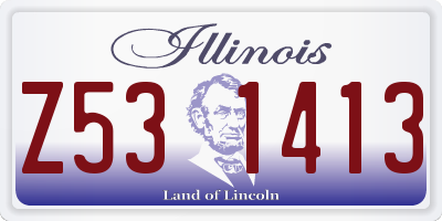 IL license plate Z531413