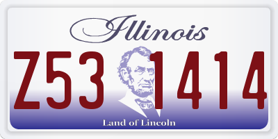 IL license plate Z531414