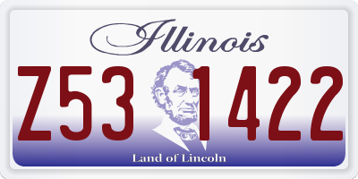 IL license plate Z531422