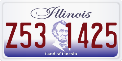 IL license plate Z531425