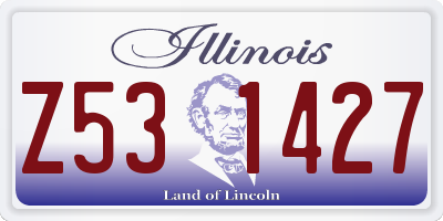 IL license plate Z531427