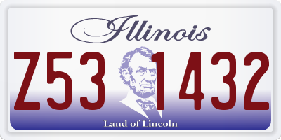 IL license plate Z531432
