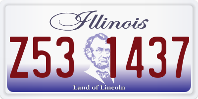 IL license plate Z531437