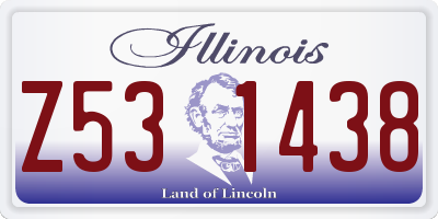 IL license plate Z531438