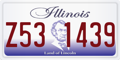 IL license plate Z531439